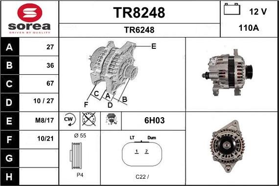 SNRA TR8248 - Alternatore autozon.pro