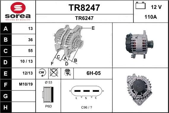 SNRA TR8247 - Alternatore autozon.pro