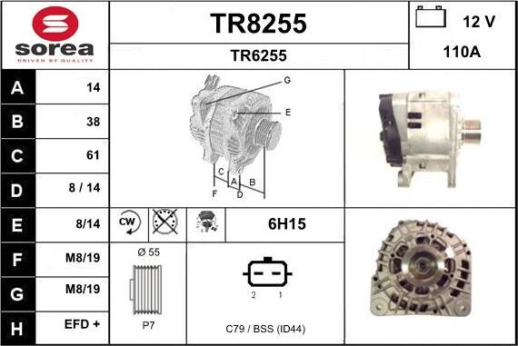 SNRA TR8255 - Alternatore autozon.pro