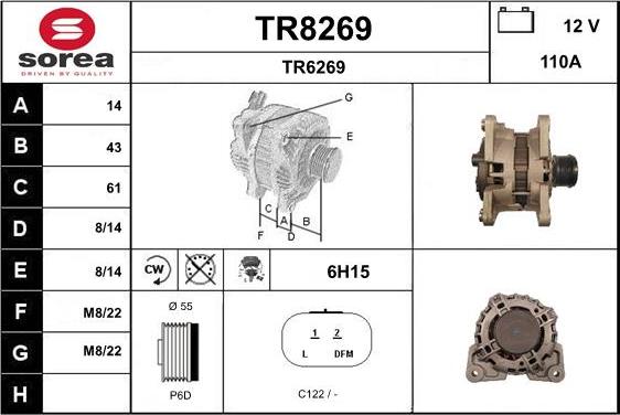 SNRA TR8269 - Alternatore autozon.pro