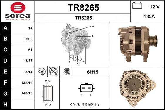 SNRA TR8265 - Alternatore autozon.pro