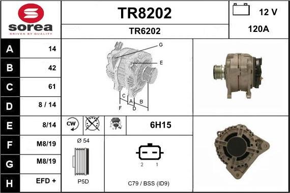 SNRA TR8202 - Alternatore autozon.pro