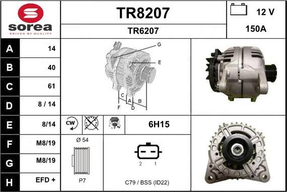 SNRA TR8207 - Alternatore autozon.pro