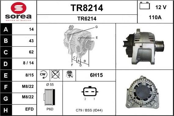 SNRA TR8214 - Alternatore autozon.pro