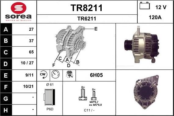 SNRA TR8211 - Alternatore autozon.pro