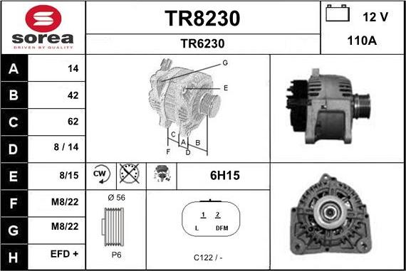 SNRA TR8230 - Alternatore autozon.pro