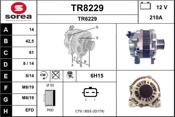 SNRA TR8229 - Alternatore autozon.pro