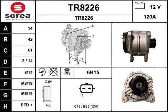 SNRA TR8226 - Alternatore autozon.pro