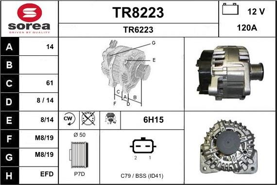 SNRA TR8223 - Alternatore autozon.pro