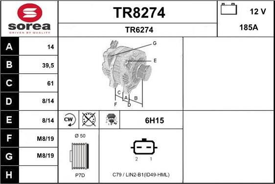 SNRA TR8274 - Alternatore autozon.pro