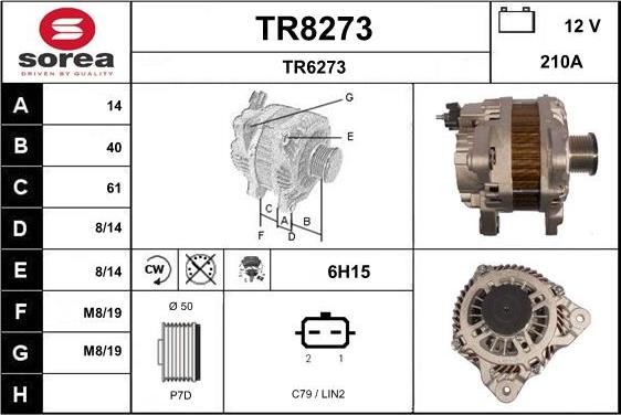 SNRA TR8273 - Alternatore autozon.pro