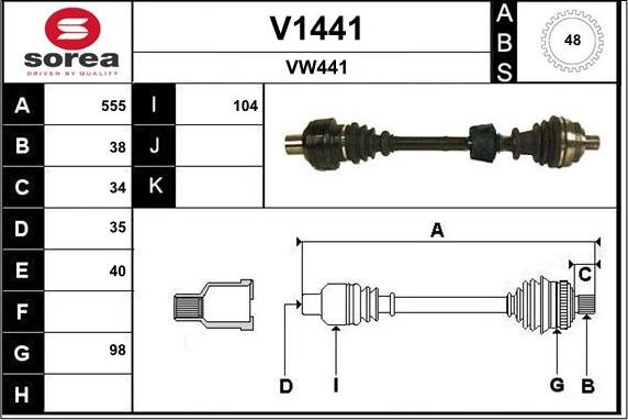 SNRA V1441 - Albero motore / Semiasse autozon.pro