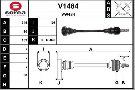 SNRA V1484 - Albero motore / Semiasse autozon.pro