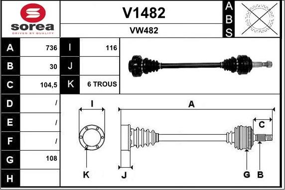 SNRA V1482 - Albero motore / Semiasse autozon.pro