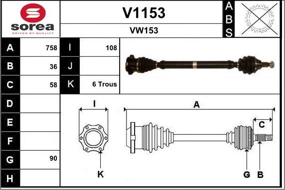 SNRA V1153 - Albero motore / Semiasse autozon.pro