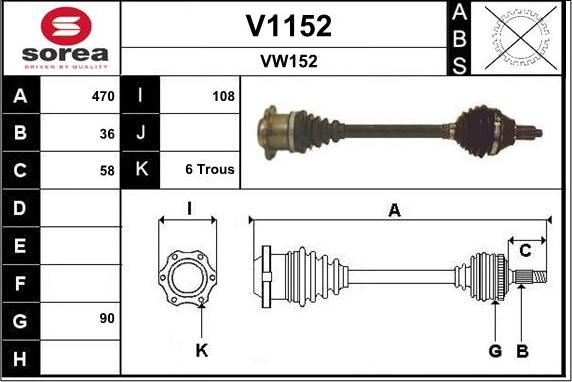 SNRA V1152 - Albero motore / Semiasse autozon.pro