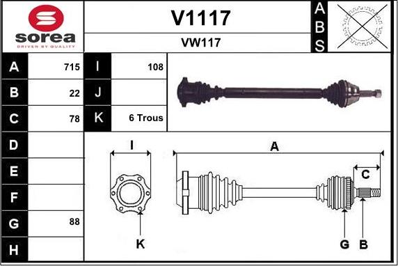 SNRA V1117 - Albero motore / Semiasse autozon.pro