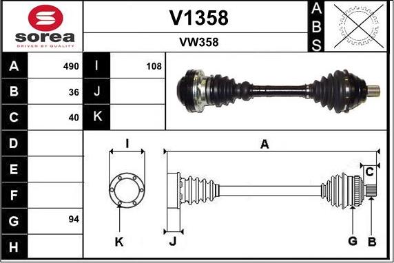 SNRA V1358 - Albero motore / Semiasse autozon.pro