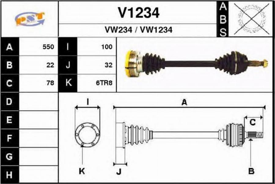 SNRA V1234 - Albero motore / Semiasse autozon.pro