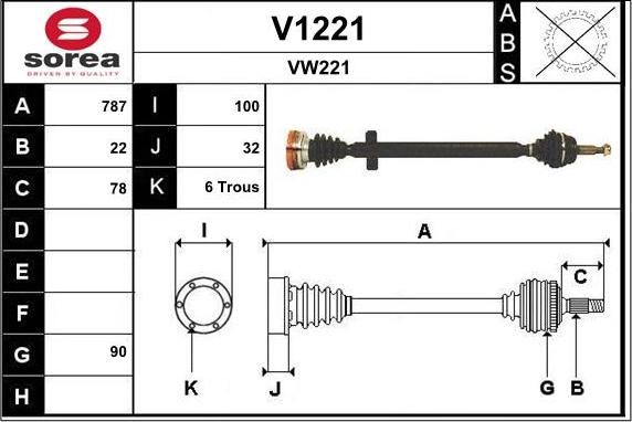 SNRA V1221 - Albero motore / Semiasse autozon.pro