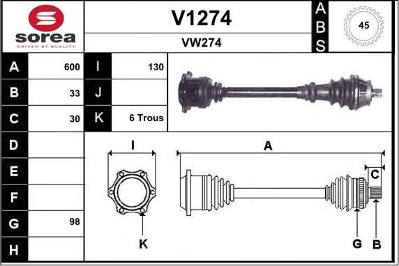 SNRA V1274 - Albero motore / Semiasse autozon.pro