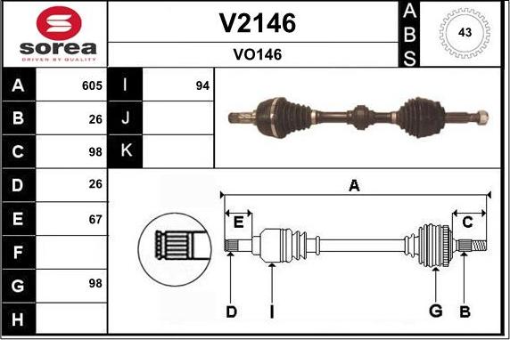 SNRA V2146 - Albero motore / Semiasse autozon.pro