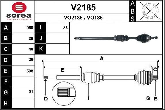 SNRA V2185 - Albero motore / Semiasse autozon.pro