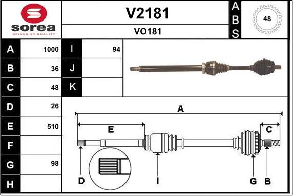 SNRA V2181 - Albero motore / Semiasse autozon.pro