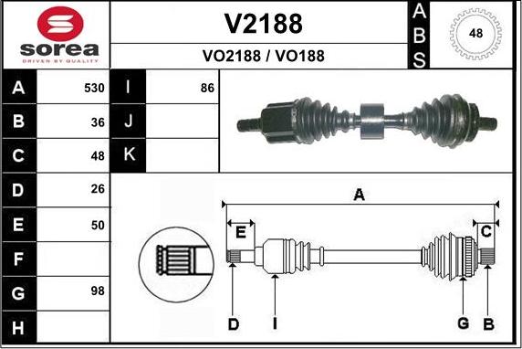 SNRA V2188 - Albero motore / Semiasse autozon.pro