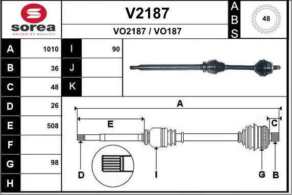 SNRA V2187 - Albero motore / Semiasse autozon.pro