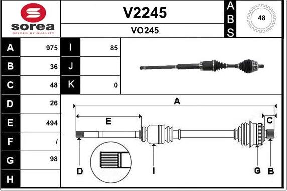 SNRA V2245 - Albero motore / Semiasse autozon.pro