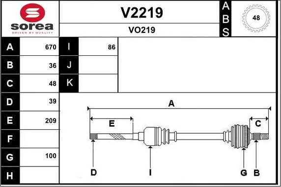 SNRA V2219 - Albero motore / Semiasse autozon.pro