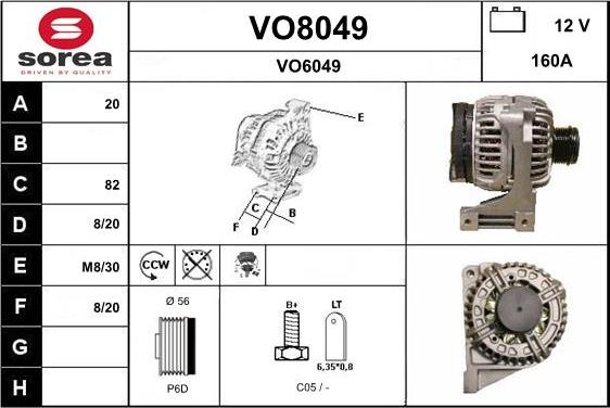 SNRA VO8049 - Alternatore autozon.pro