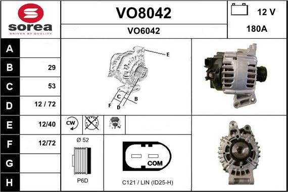 SNRA VO8042 - Alternatore autozon.pro