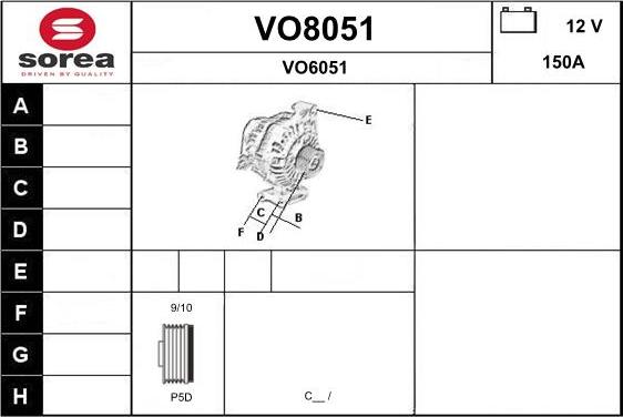 SNRA VO8051 - Alternatore autozon.pro