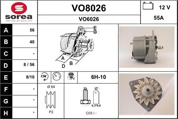 SNRA VO8026 - Alternatore autozon.pro