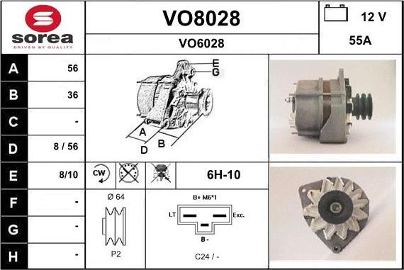 SNRA VO8028 - Alternatore autozon.pro