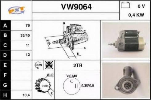 SNRA VW9064 - Motorino d'avviamento autozon.pro