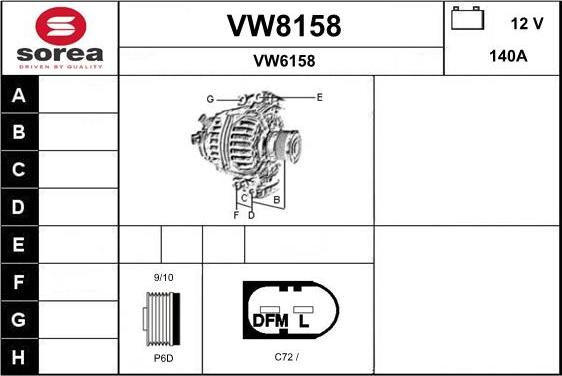 SNRA VW8158 - Alternatore autozon.pro