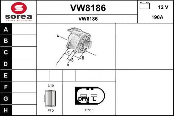 SNRA VW8186 - Alternatore autozon.pro