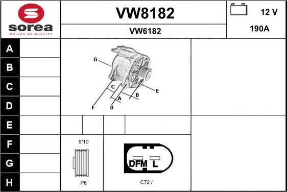 SNRA VW8182 - Alternatore autozon.pro