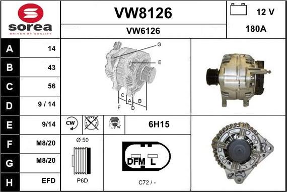 SNRA VW8126 - Alternatore autozon.pro