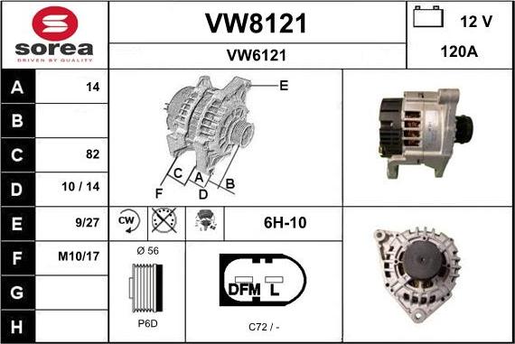 SNRA VW8121 - Alternatore autozon.pro