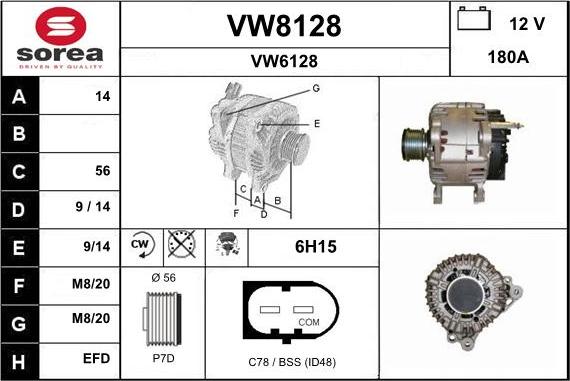 SNRA VW8128 - Alternatore autozon.pro