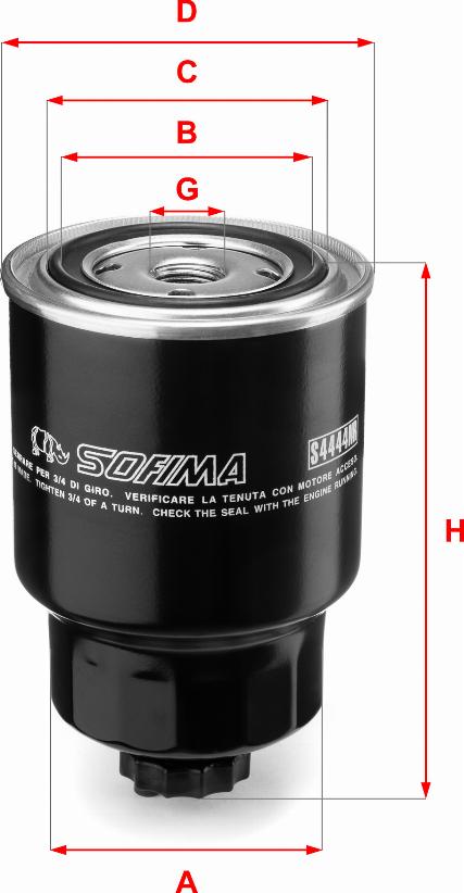 Sofima S 4444 NR - Filtro carburante autozon.pro