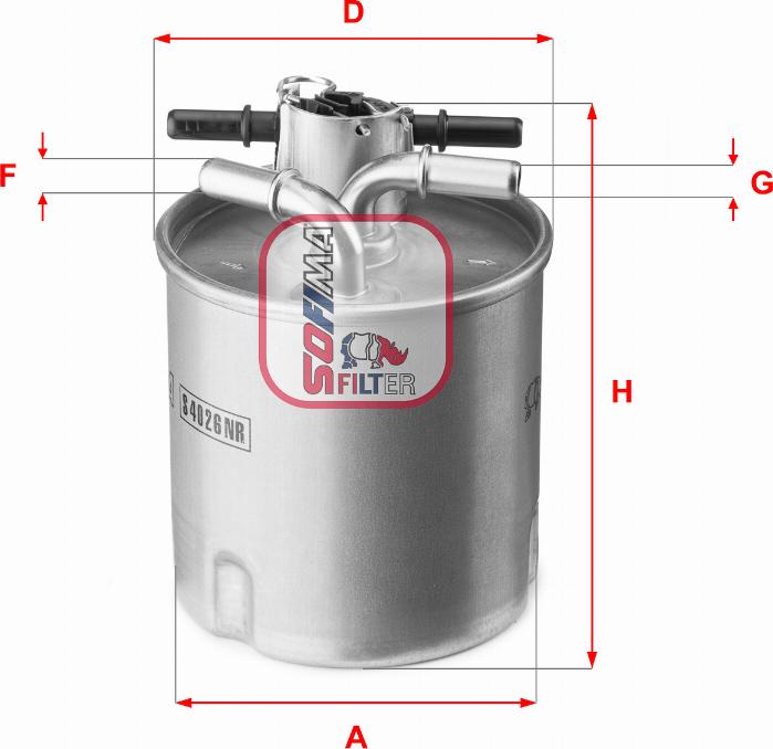 Sofima S 4026 NR - Filtro carburante autozon.pro