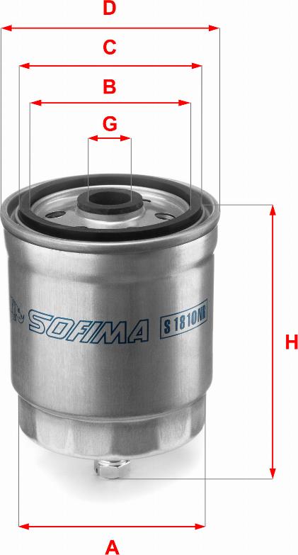 Sofima S 1810 NR - Filtro carburante autozon.pro