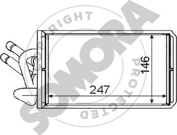 Somora 094450 - Scambiatore calore, Riscaldamento abitacolo autozon.pro