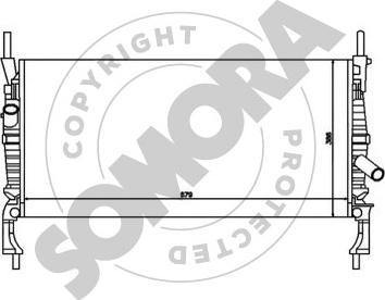 Somora 094540 - Radiatore, Raffreddamento motore autozon.pro