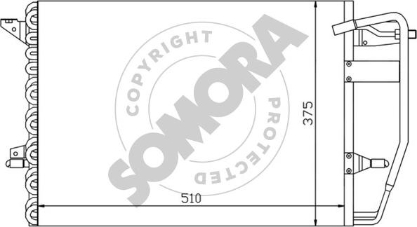 Somora 093160 - Condensatore, Climatizzatore autozon.pro